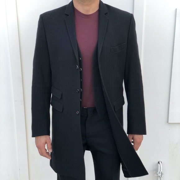 UNIQUE! NEIL BARRETT BLUE NAVY COAT!